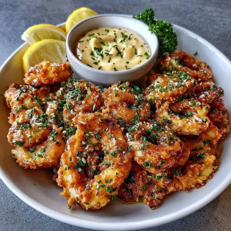Devilled Calamari with Rice