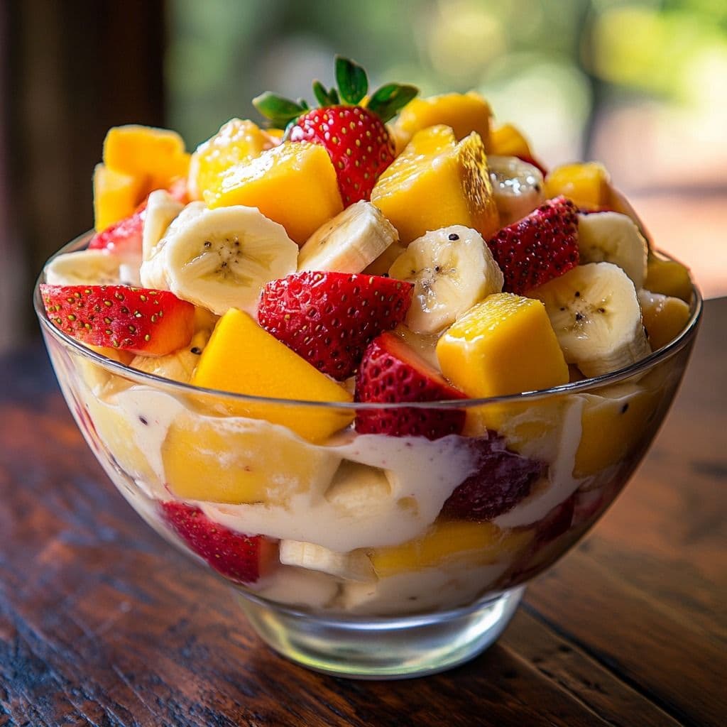 Fruit Salad with Ice Cream (Classic)