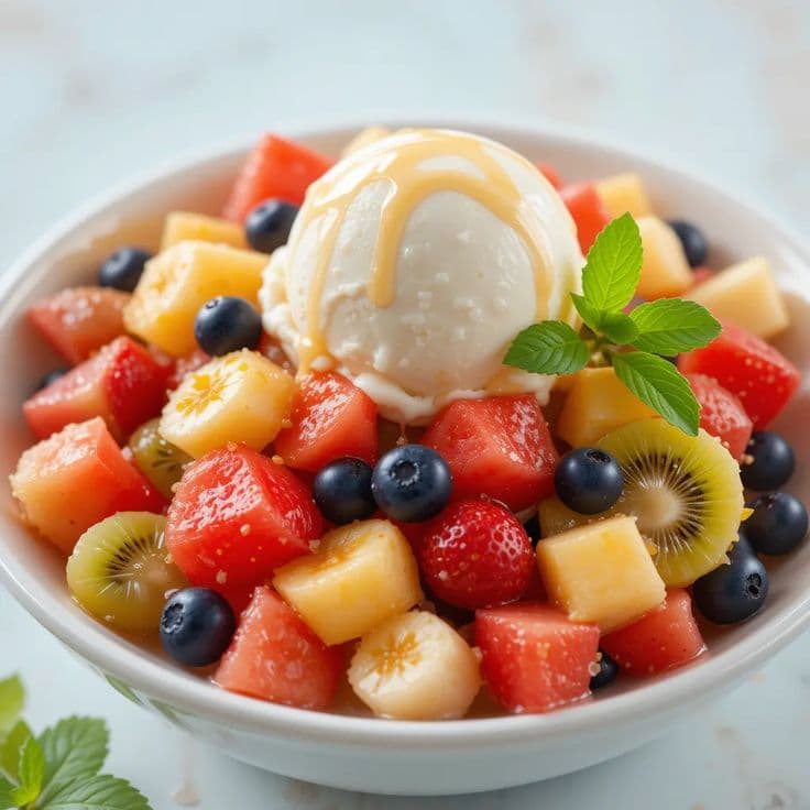 Fruit Salad with Ice Cream (Ice Cream)