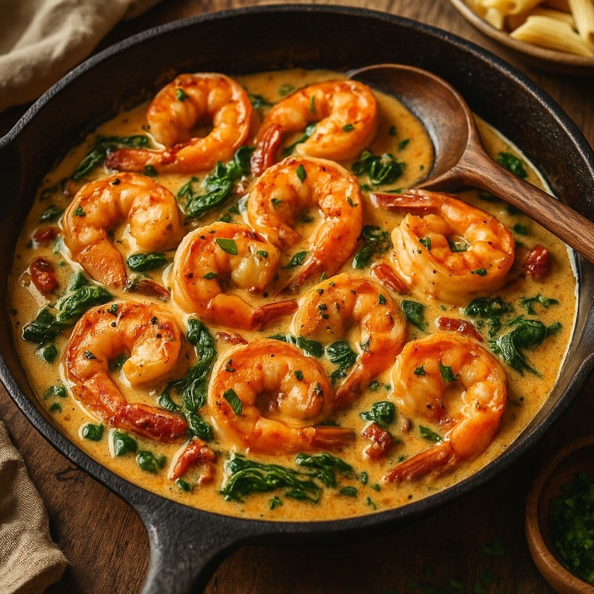 Prawns & Spinach Omlate