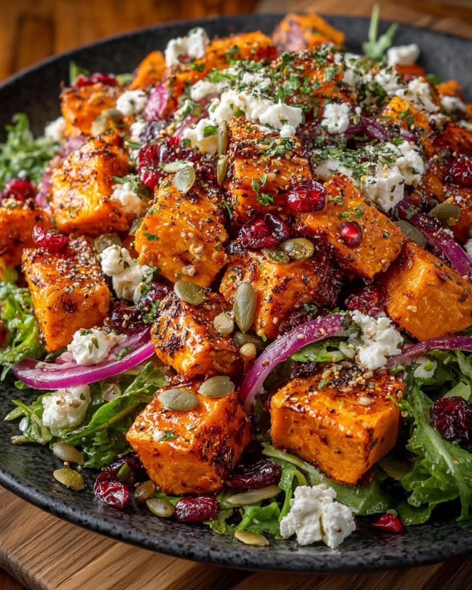 Pumpkin Feta Cheese Salad