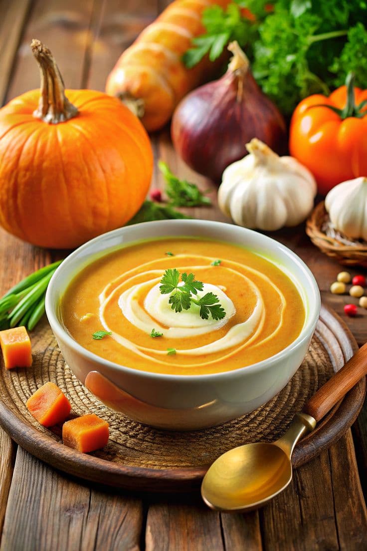 Garlic Pumpkin Soup